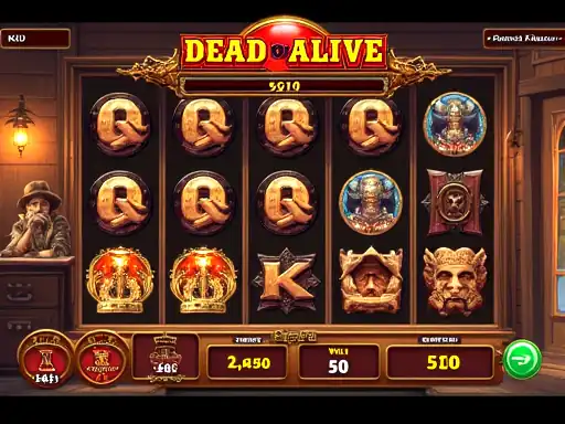 Dead or Alive II pokie artwork at Razed Casino